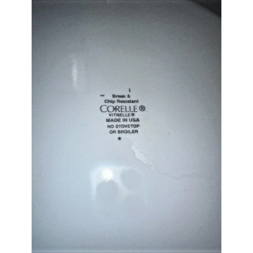 VTG Corelle Impressions Watercolors Dinner plates  Lot of 4 Vitrelle 10-7/8
